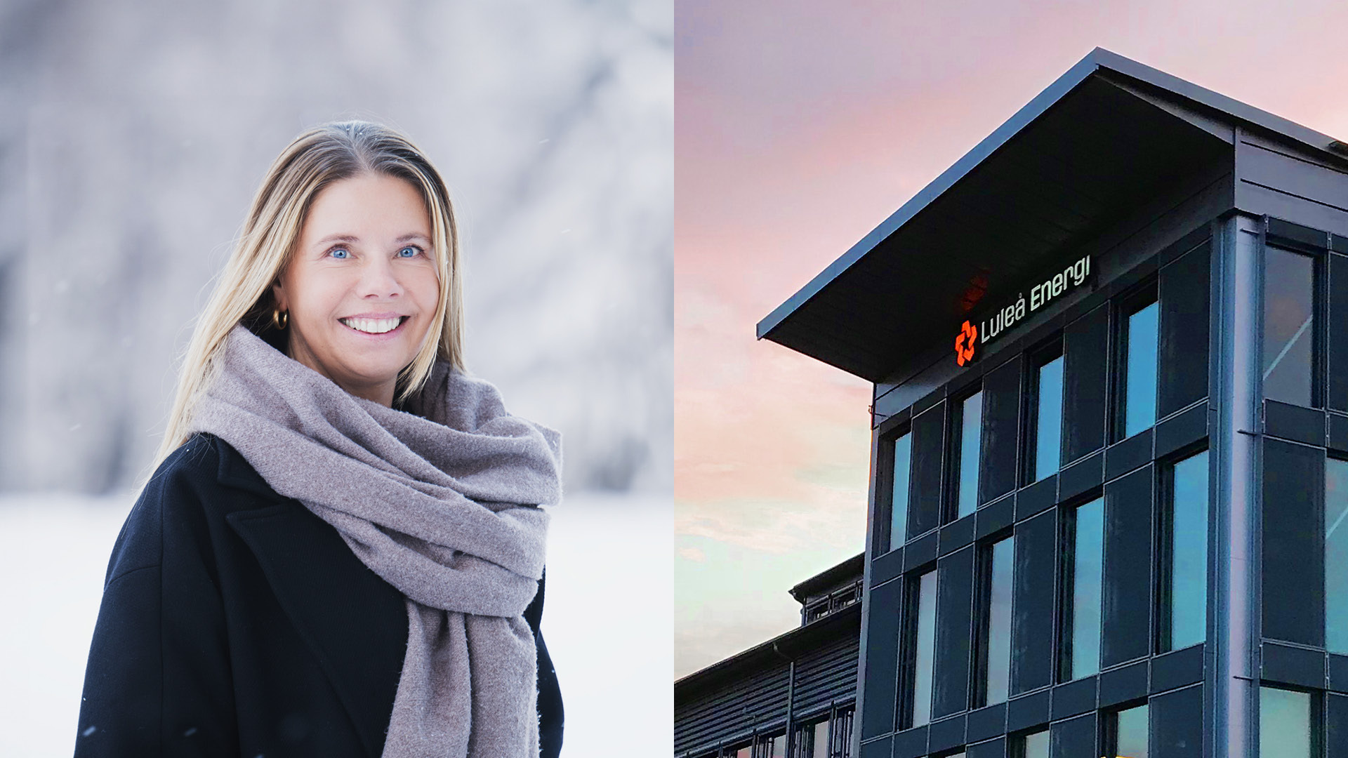 Katharina Frank, HR chef på Luleå Energi och kontorsbyggnad