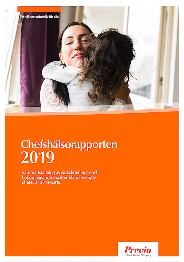 Omslag på Chefshälsorapporten 2019